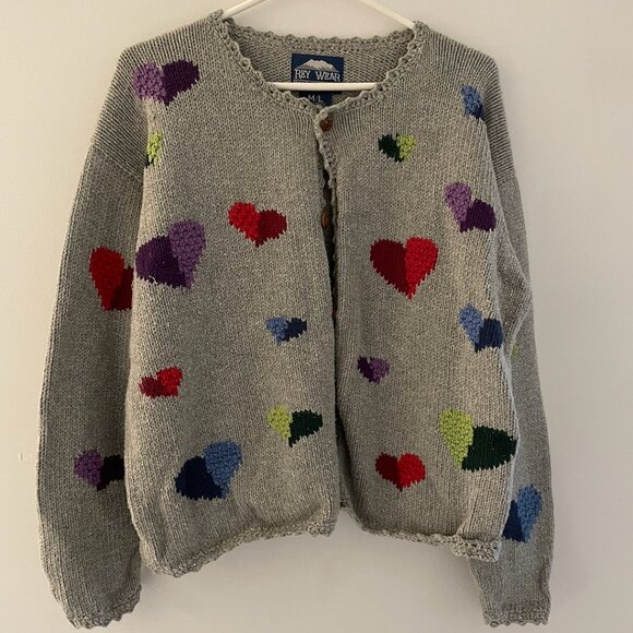Cute Hand-knit Cardigan - Picture 1 of 3